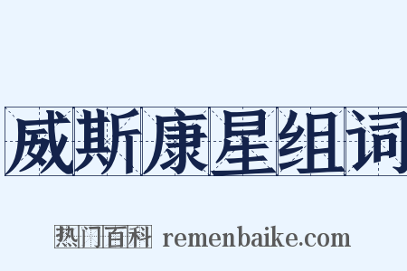 威斯康星组词是什么意思的图片